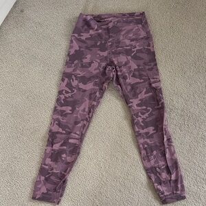 Lululemon Athletica Purple/pink Camouflage align 25” leggings
